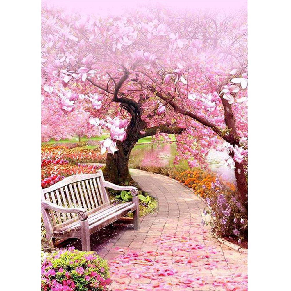 

Cherry Blossom Chair - Square Drill Diamond Painting - 40*50CM, 501 Original