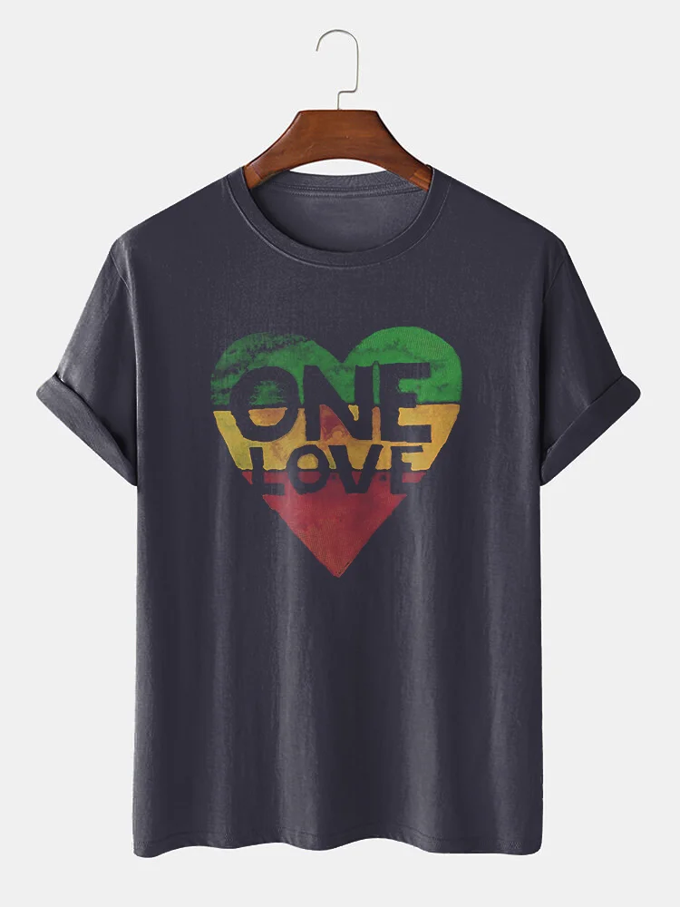 LOVE Love Print Short Sleeve T-Shirt