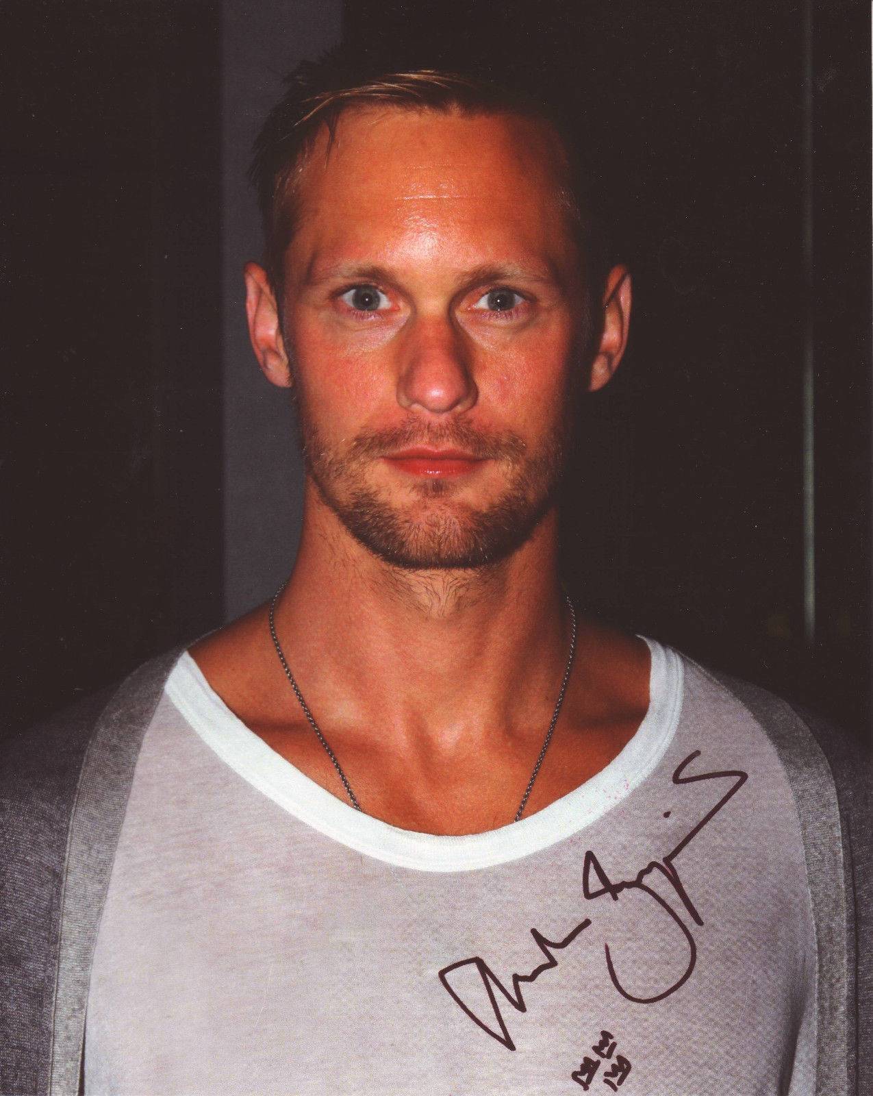 ALEXANDER SKARSGARD TRUE BLOOD AUTOGRAPH SIGNED PP Photo Poster painting POSTER 1