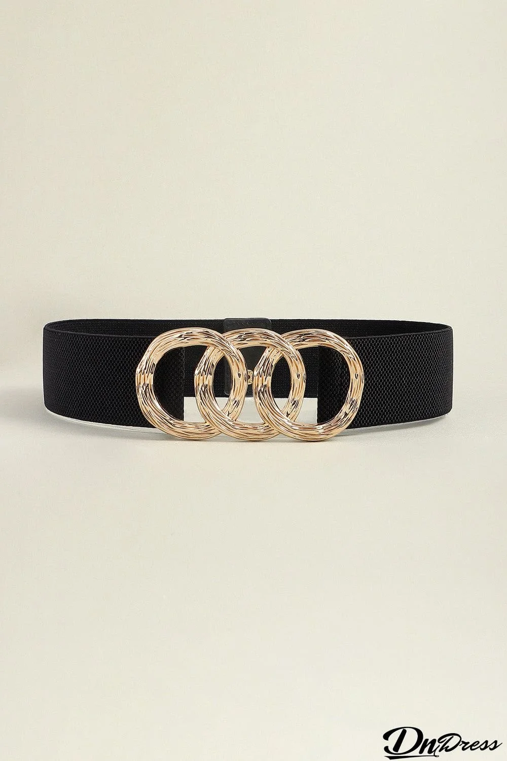 Zinc Alloy Buckle Elastic Wide Belt