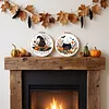 Embroidery Starter Kit with Pattern Halloween Witch Hat Magic Cauldron 2Pcs tapestrymarket