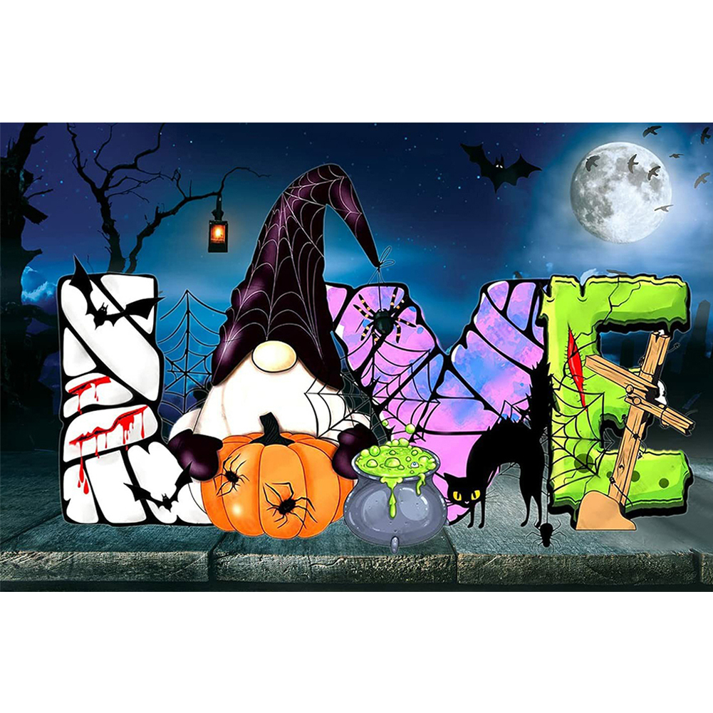 

40*55CM - 11CT Stamped Cross Stitch - Halloween, 501 Original