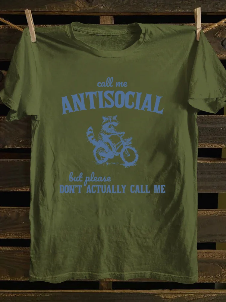 Call Me Antisocial T-shirt