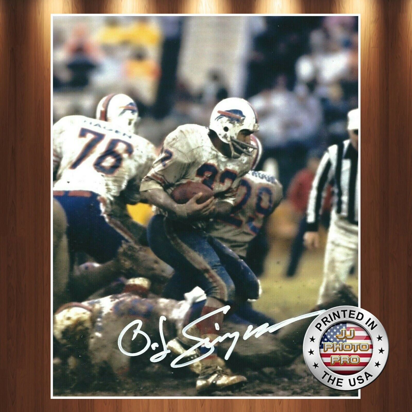 O. J. Simpson Autographed Signed 8x10 Photo Poster painting (HOF Bills) REPRINT