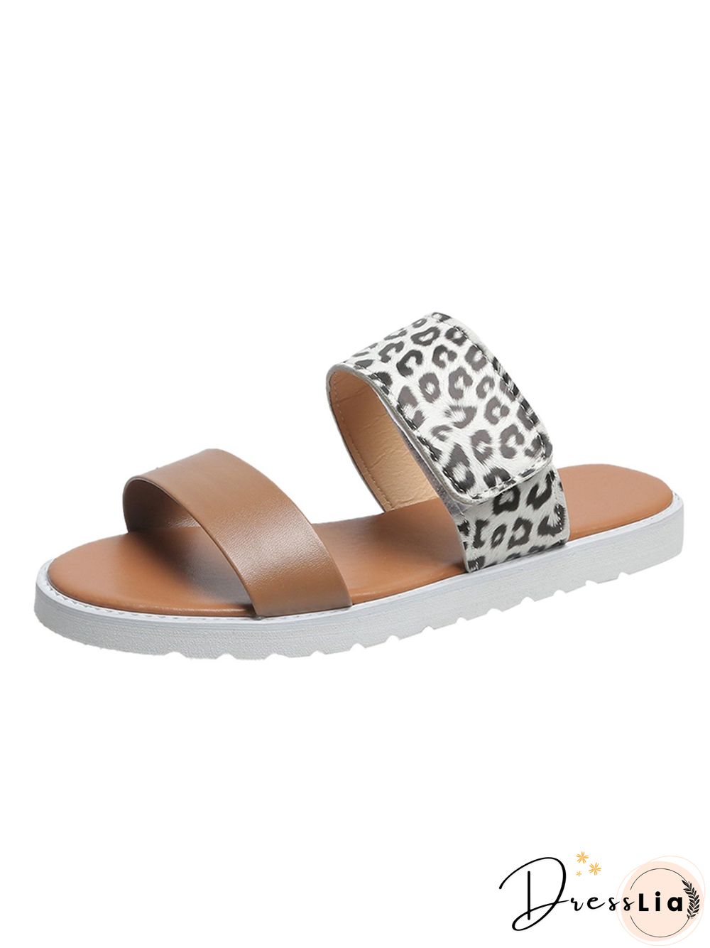 Leopard Print Snake Print Zebra Print Cow Print Strap Casual Slippers