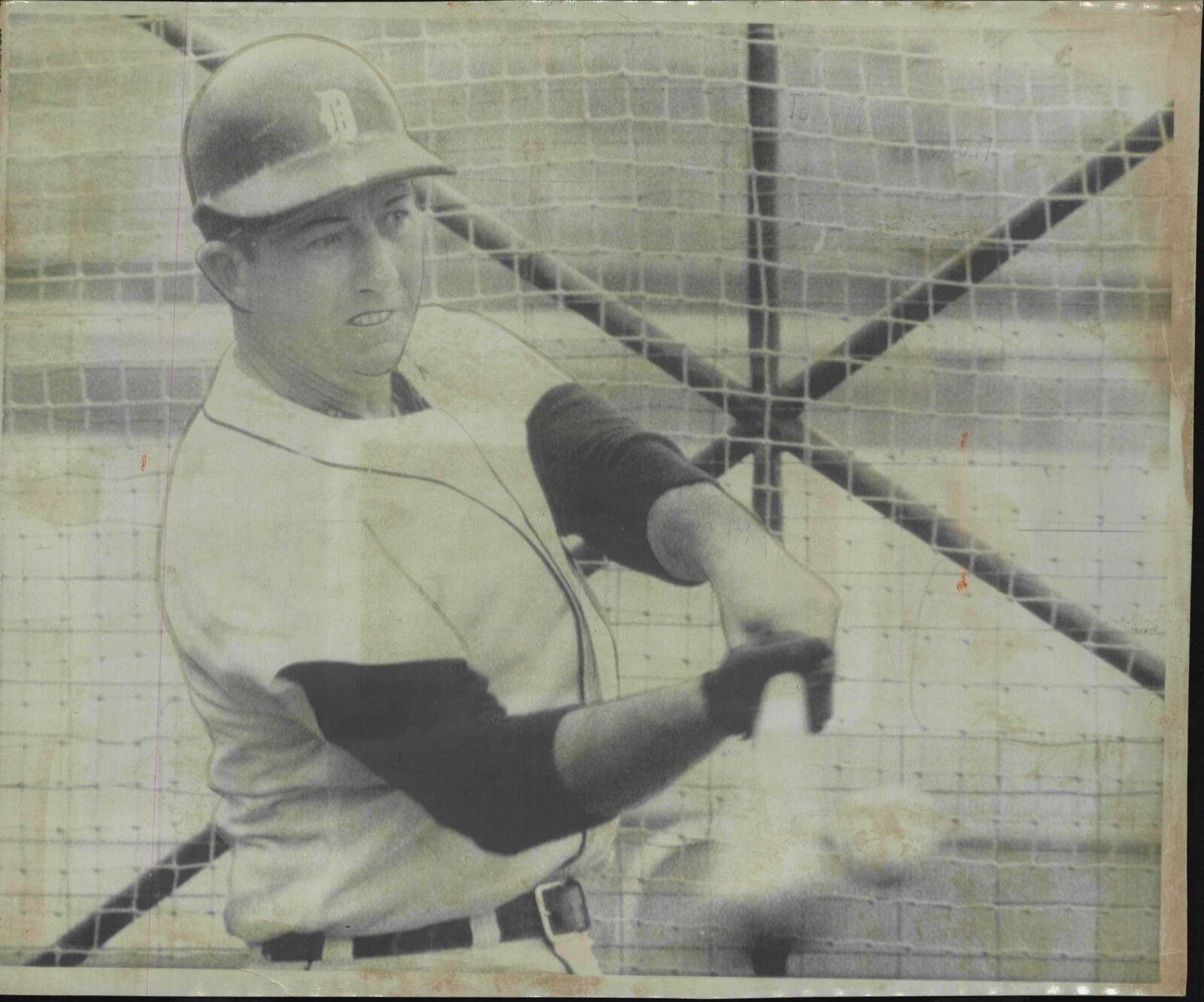 Al Kaline Spring Training Batting Practice 1967 Press Photo Poster painting Detroit Tigers