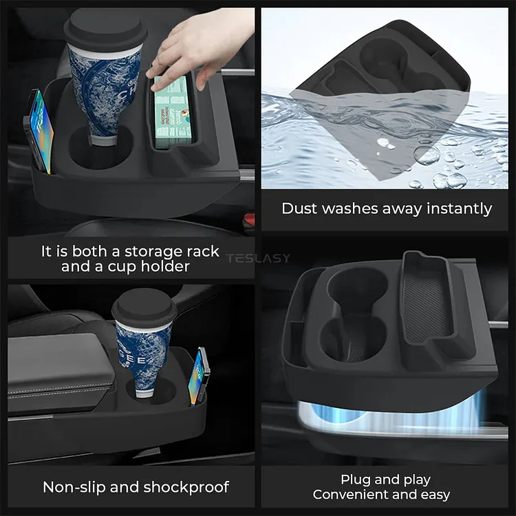 Model Y Standard Center Console Silicone Integrated Cup Holder