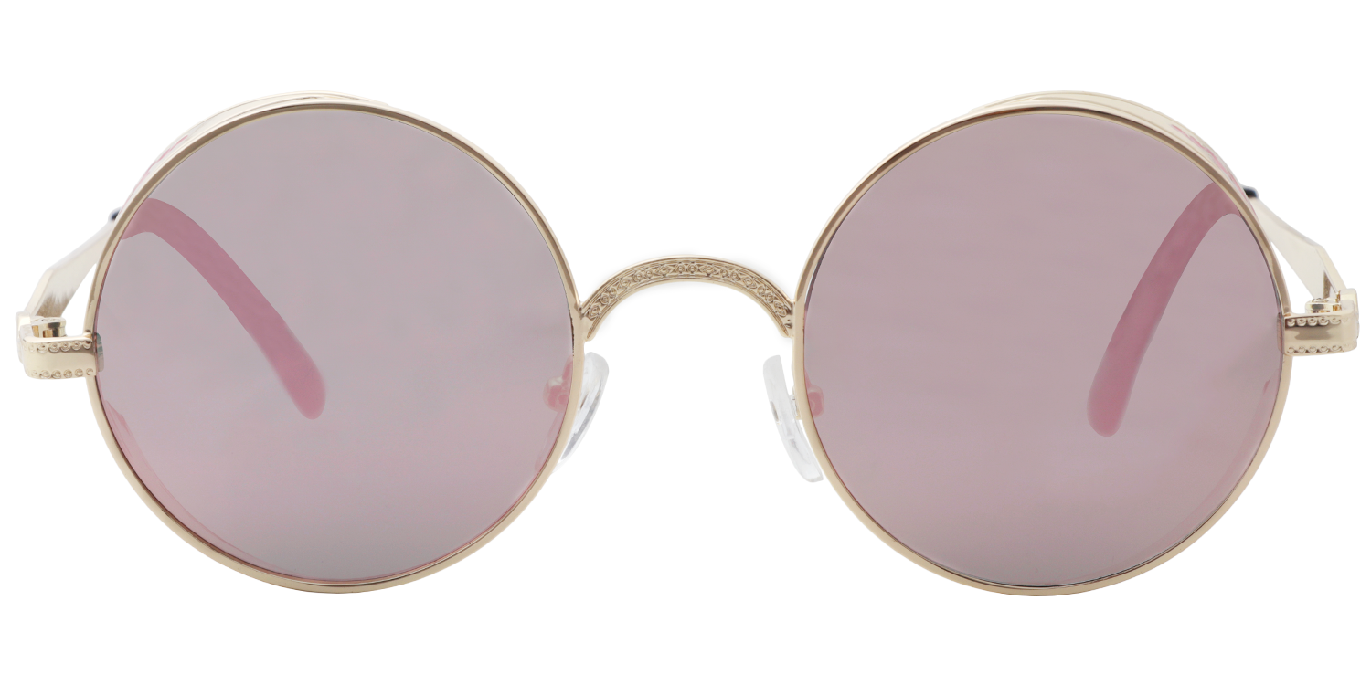 Nelda Rosa Rund Sonnenbrille Rosa
