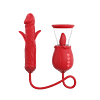 2024 Upgrade Rose Flapping & Realistic G-Spot Dildo and Clitoris Vibrator Plug