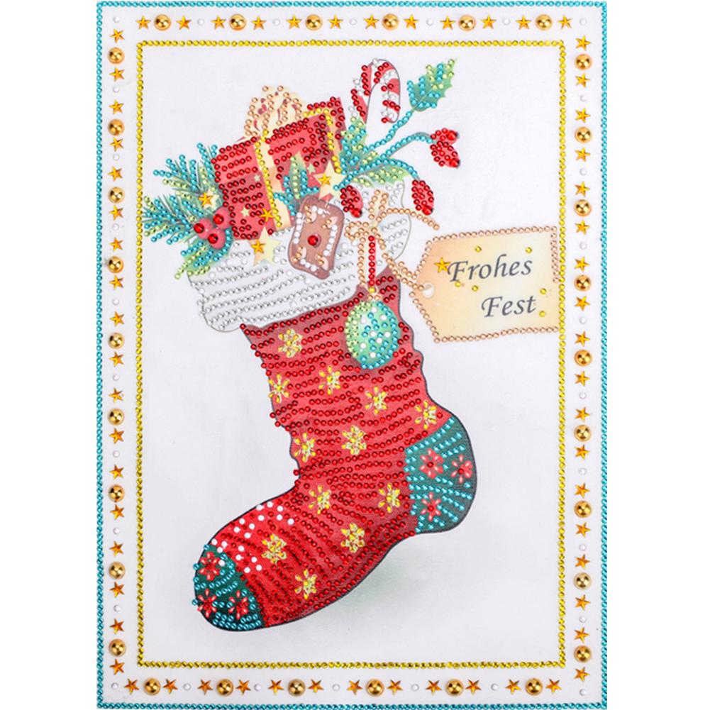 

Christmas Stocking-Special Shaped Diamond Painting-30*40CM, 501 Original