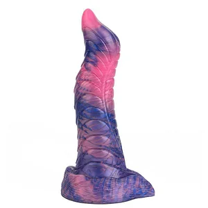 Tentacle Shaped Penis Soft Silicone Dildo For Women S shape Purple