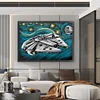 Star Wars Mechanical Spaceship-11CT Stamped Cross Stitch 60*45cm/23.62*17.72in(Big Size)