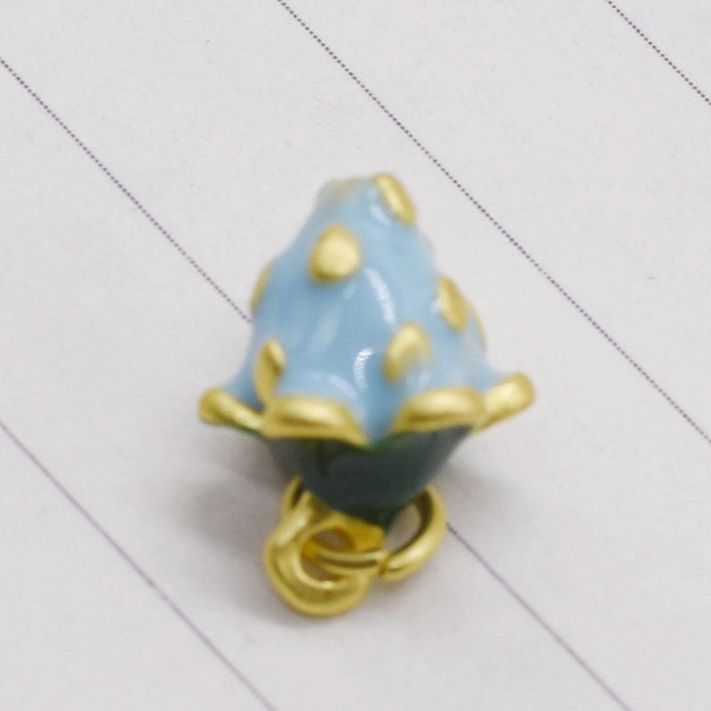 1 Piece 14*11mm Alloy Strawberry Pendant Jewelry Accessories