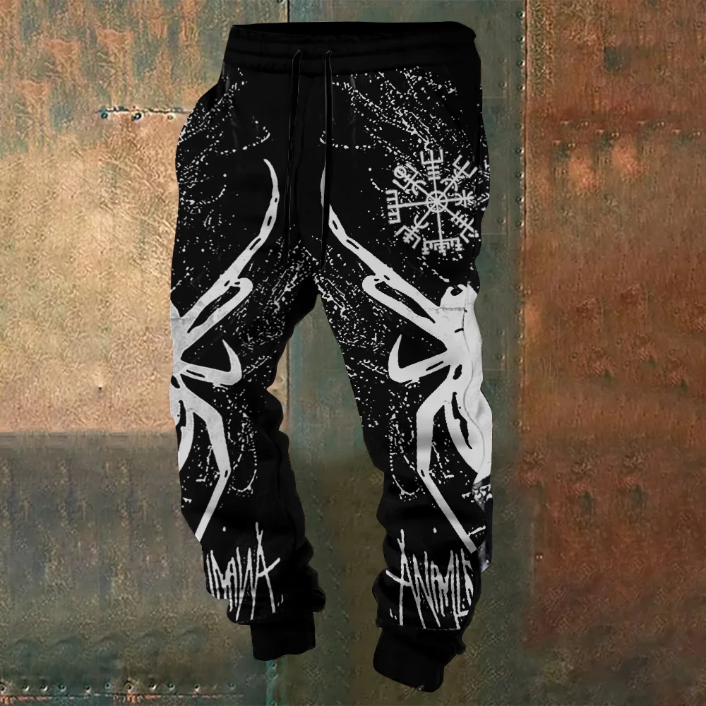 Viking Graphics Spider Print Sports Pants