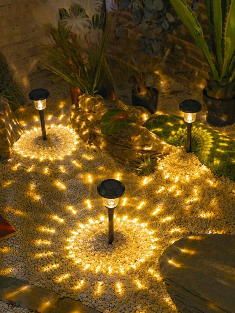 Solar Powered Pathway Lights for Outdoor Garden and Patio &ndash; Warm White LED Landscape Lighting with Automatic On/Off Feature