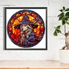 (50*50cm)Stained Glass Halloween - Full Round Drill Diamond Painting