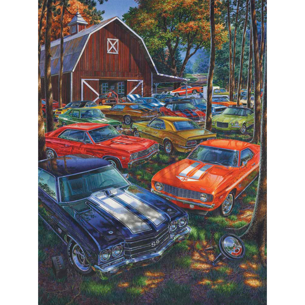 

Forest Parking Lot - Round Drill Diamond Painting - 35*45CM, 501 Original
