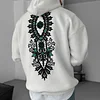 Ethnic Design Print Casual Oversized Hoodie by Inlyline