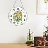 2D DIY Acrylic Bouquet Diamond Painting Clock Pendant w/ Clock Function Wall Art