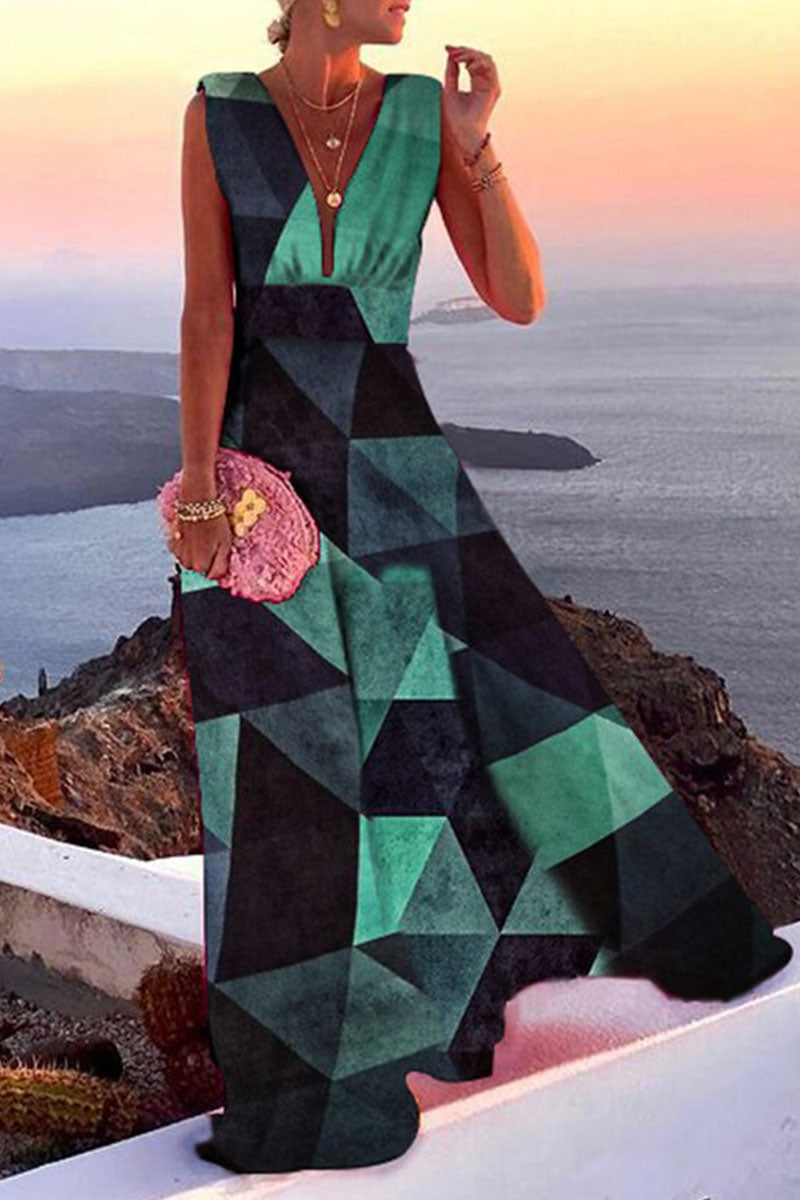 Green Silk Bias Cut dress