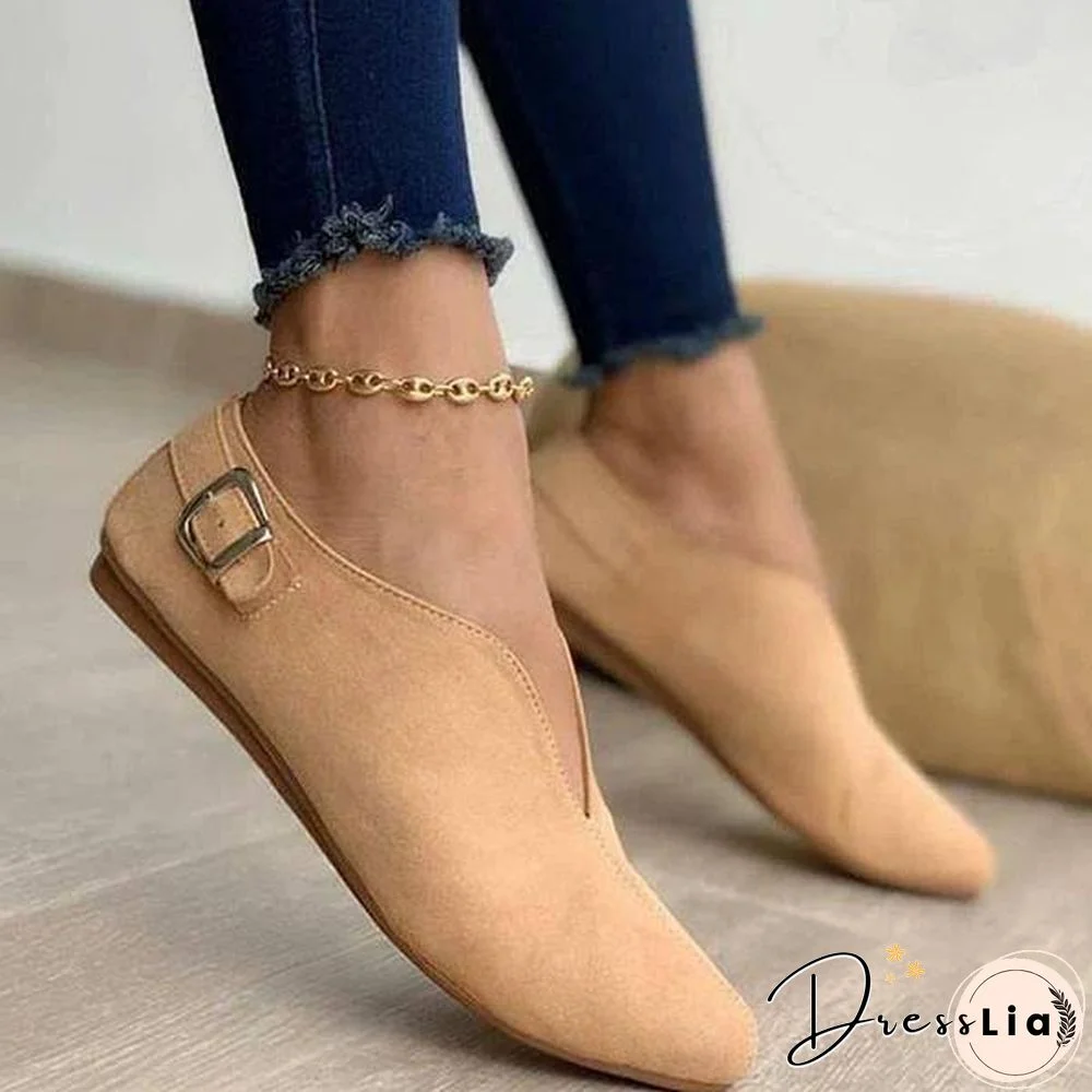 Pointed Toe Suede Women Flats Shoes Woman Sneakers Summer Fashion Sweet Flat Casual Shoes Women Zapatos Mujer Plus