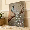 DIY Pearl Painting Peacock for Home Wall Decor with Frame(30x40cm)