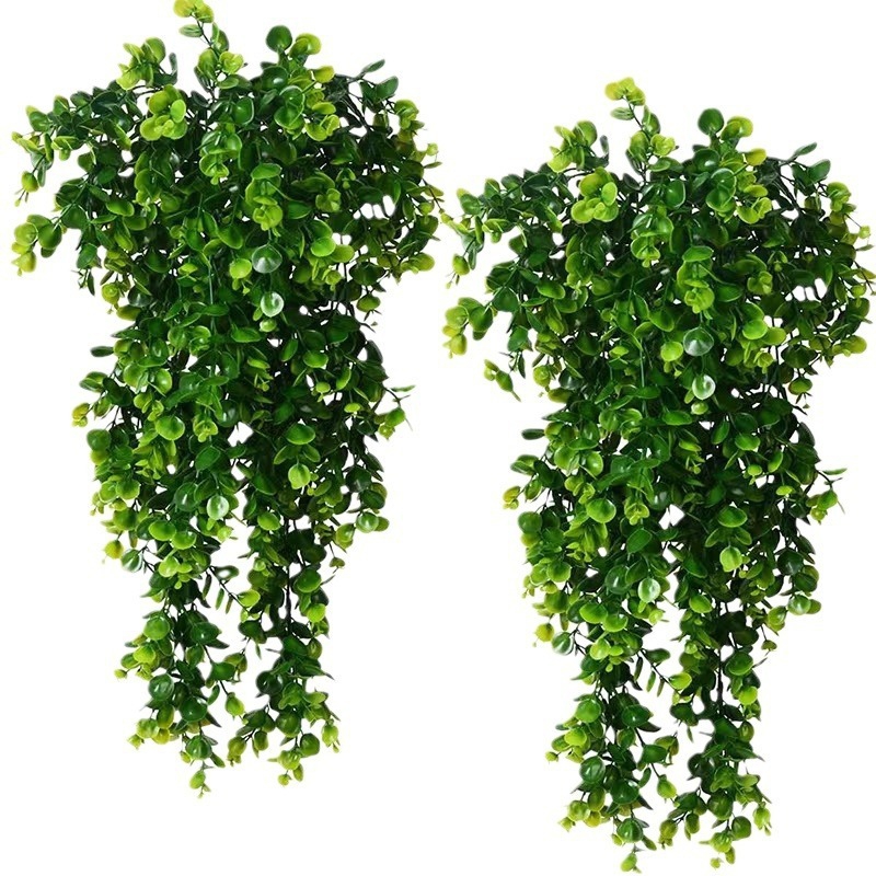 Tegooe Artificial Hanging Eucalyptus Vine - Wall Simulation Greenery for Home Outdoor Decor