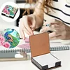 Peacock Leather Diamond Art Note Box with 160 Sheets of Paper for Beginners