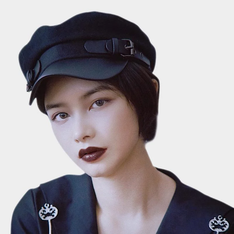 Military Style Gothic Beret Hat