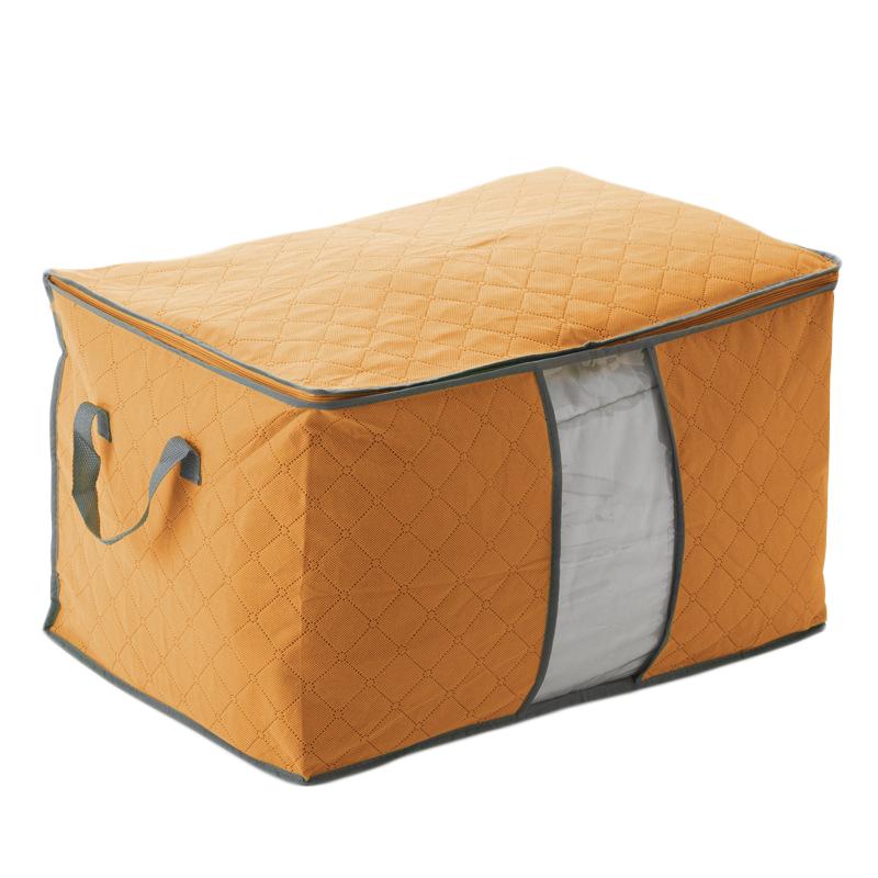 

Large Storage Bag Box for Clothes Quilt Duvet Laundry Pillows, Orange, 501 Original