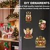 10PCS DIY Pearl Diamond Painting Christmas Fridge Magnets, Sparkling Rhinestone Refrigerator Magnet Craft Kit for Home Decor & Gifts