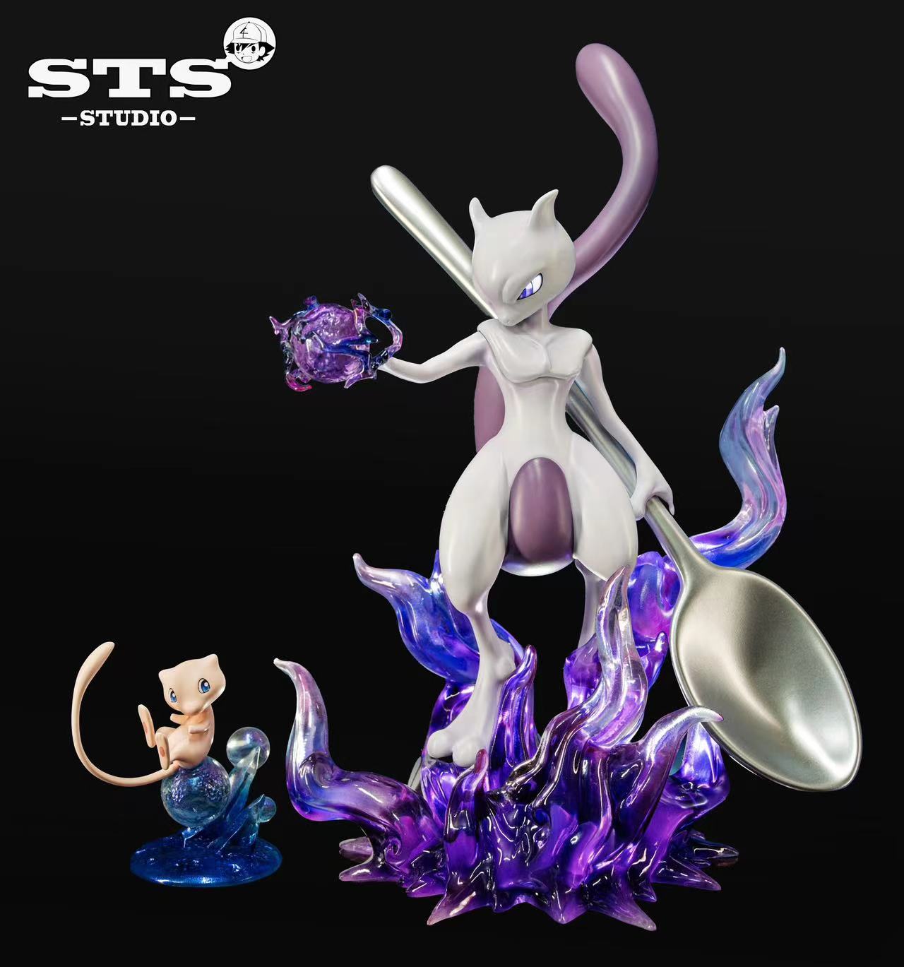 READY STOCK】Unique Art Studio - Pokémon Series - Mewtwo, Pokémon Figure