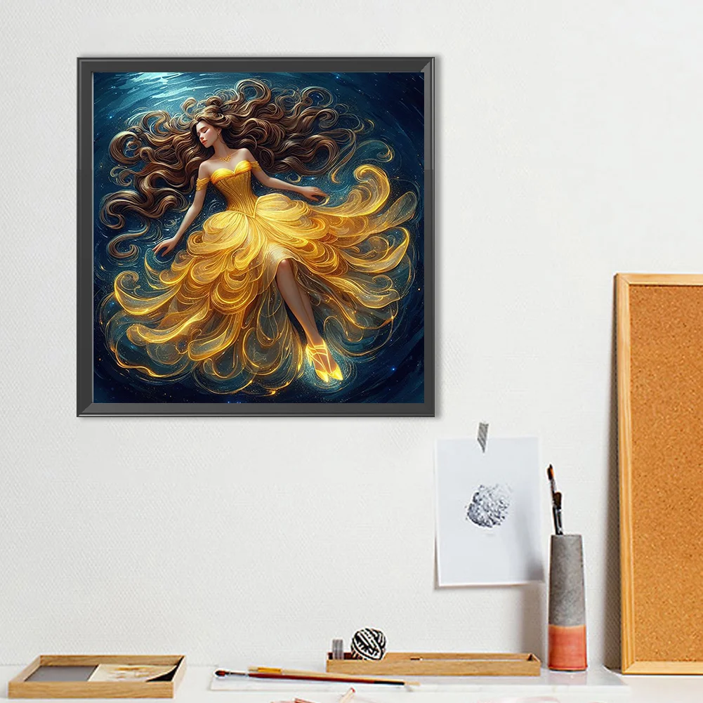 Diamond Painting - Full Round Drill - Princess Belle(Canvas|40*40cm)