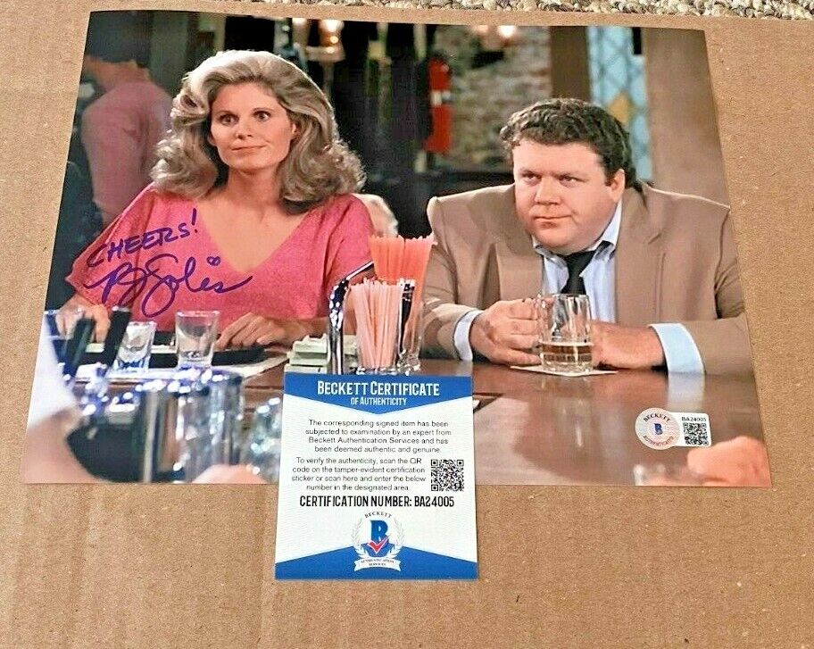 P.J. SOLES SIGNED CHEERS 8X10 Photo Poster painting BECKETT CERTIFIED BAS