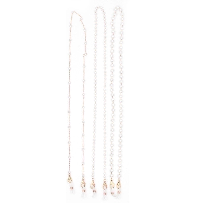 Fashion Geometric Beads Pearl Glasses Chain