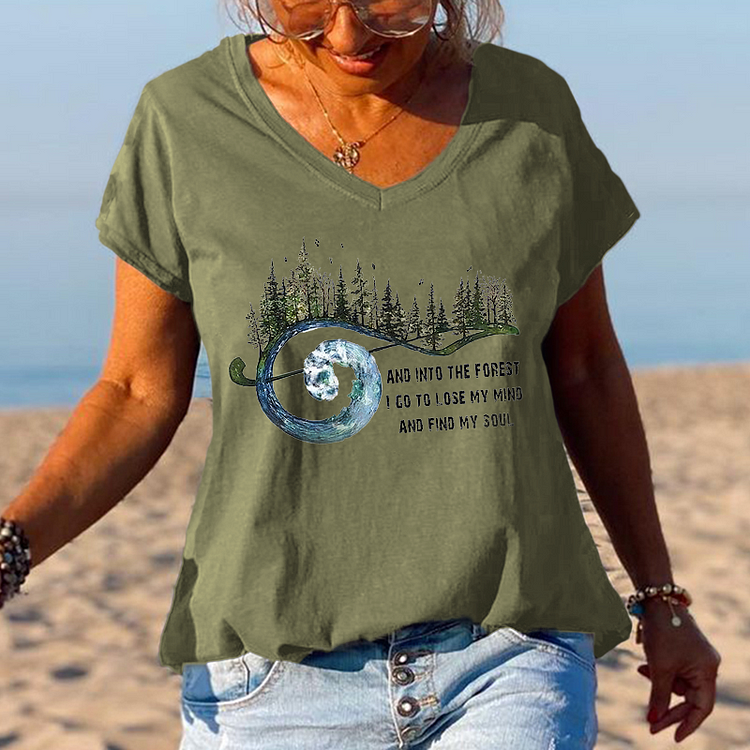 Forest And Into The Forest Unique Printed Graphic Tees