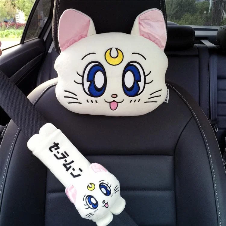 White/Pink/Blue Kawaii Sailor Moon Car Pillow/Shoulder Pad SP13330