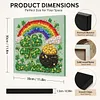 DIY Pre-Framed St- Patrick Day Button Art Canvas Kit