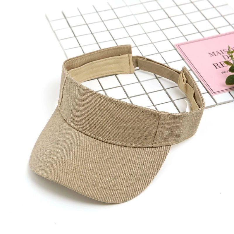 Unisex Minimalist Solid Color Curved Eaves Sun Hat