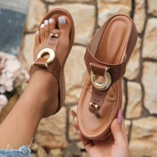 Breakj Breakj Women's Shoes 2025 Summer New Beach Clip Slope And Cool Slippers Women's Women's Sandals