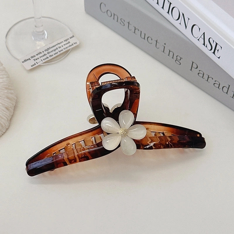 Vintage Style Flower Plastic Hair Claws