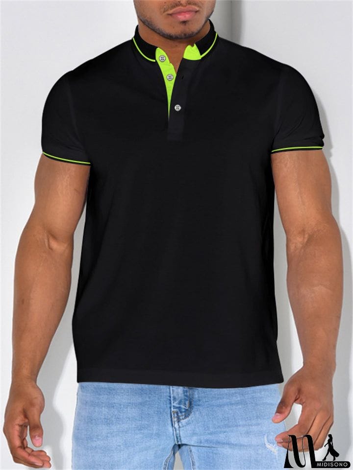 MidiSono - Male Summer Sports Trendy Polo Shirts