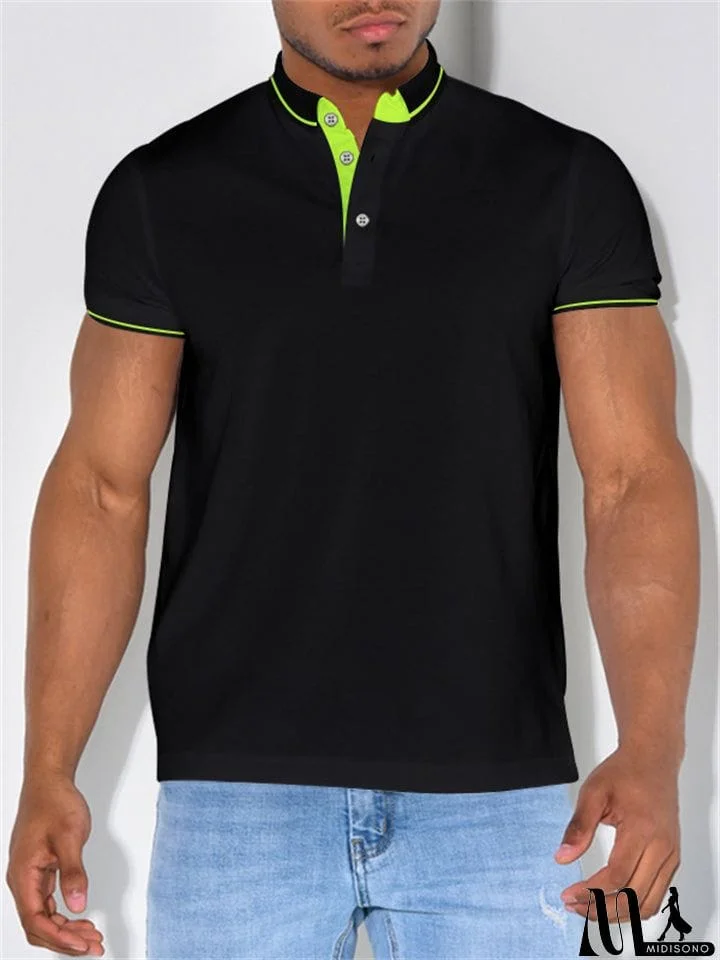 MidiSono - Male Summer Sports Trendy Polo Shirts