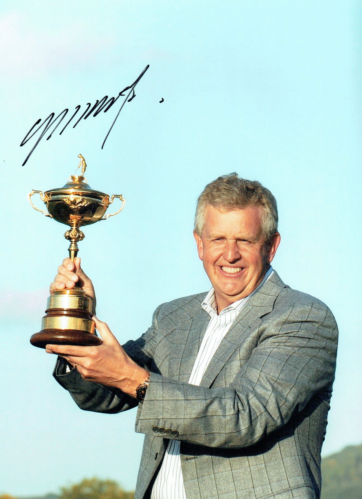 Colin MONTGOMERIE Signed Autograph 16x12 Ryder Cup Captain GOLF Photo Poster painting AFTAL COA