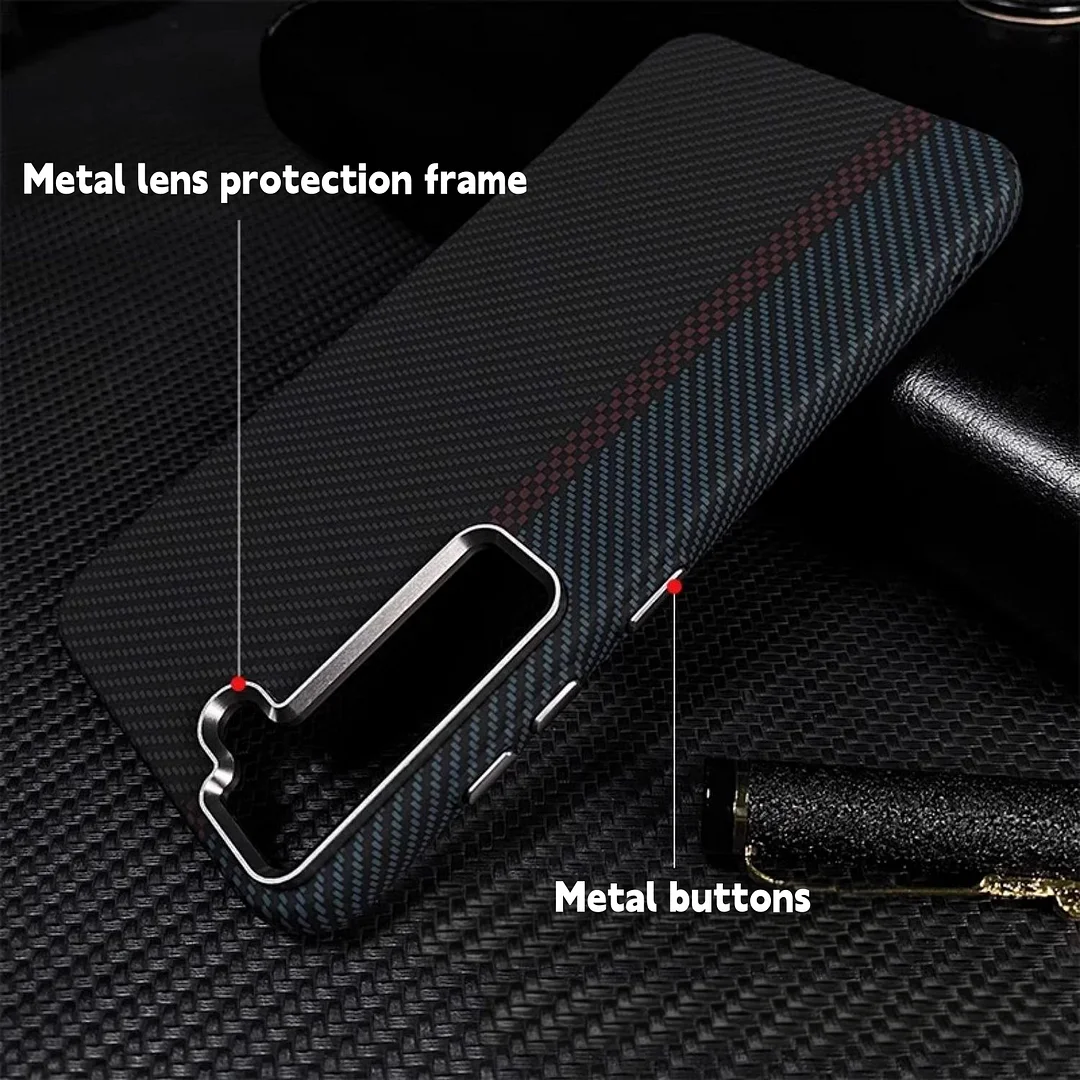 For Galaxy S24 Magsafe Luminous Carbon Fiber Texture Drop-Proof Case