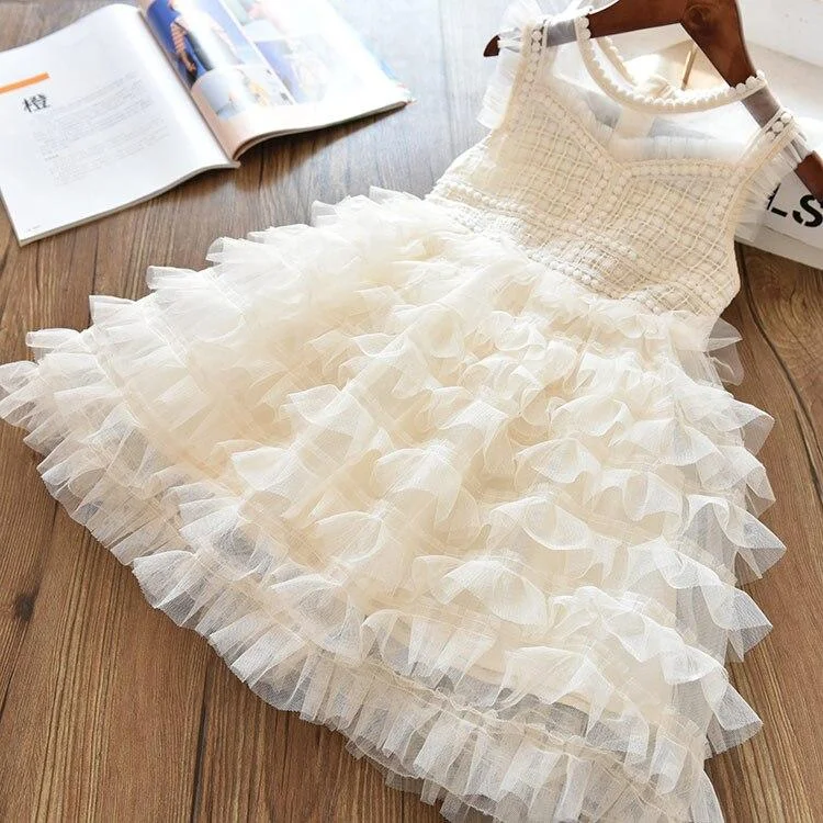 2021 Girls Clothes New Summer Girls Dresses Sequined Princess Dress Girls Vestidos Casual Children Dress Kids Shining Party Gown