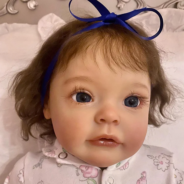 [New Series!!] 17"&22" Kids Reborn Lover Truly Toddler Baby Doll Girl Laurel Handmade Silicone Vinyl Material with Hand-Paintd Meticulous Details