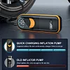 Car Tire Pump 2x2000mAh Handheld Inflatable Pump for Car Motorcycle Bicycle Ball
