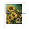 5D diy volle quadratische Bohrmaschine Diamantmalerei Sonnenblume Kit Heimdekoration(zqf9904)
