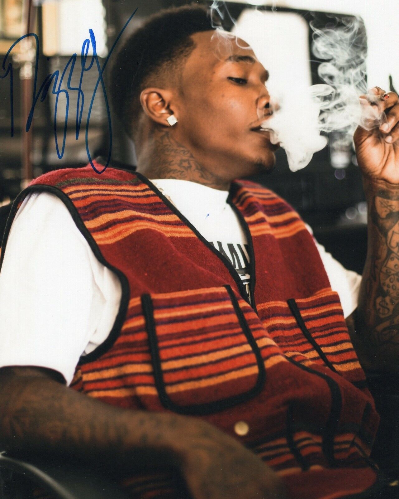 Dizzy Wright Signed 8x10 Photo Poster painting w/COA Rapper SmokeOut Conversations The Ride